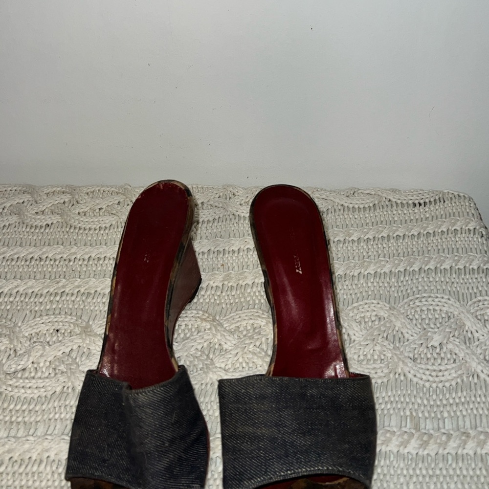 Burberry Y2K Women's Denim Heeled Mules
